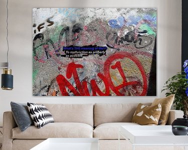 Example of the artwork in a room