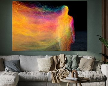 Gestalte van energie en kleur van Vlindertuin-Art