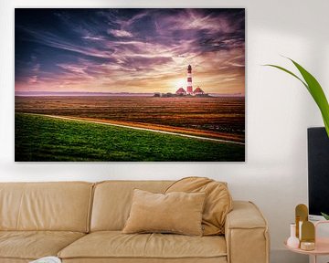 Lighthouse in the Evening Glow