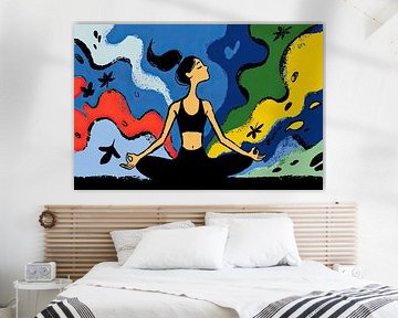 Femme Méditation | Voyage méditatif à travers les couleurs sur OMG Art