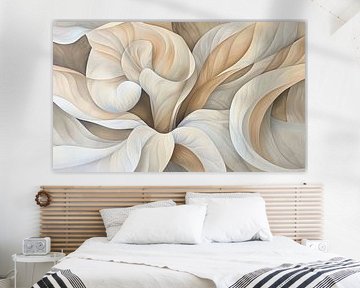 Abstracte Kunst voor Tuin | Rustgevend Abstract Schilderij voor Buiten