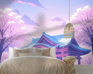 Anime Pastel Lofi Japans Schrijn