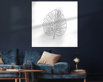 Feuille de monstera Dessin au trait sur Markus Gann