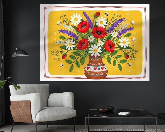 Example of the artwork in a room