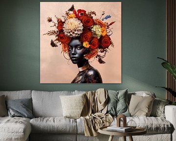 Vrouwen portret  Royal Fall van Sander Van Laar