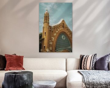 Art Nouveau in Valencia: Markthal onder een blauwe hemel van NZME Photography