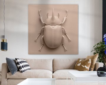 Coccinelle sur taupe