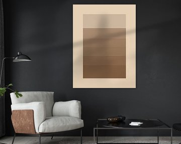 Abstrait minimaliste en Ton-sur-Ton : Taupe