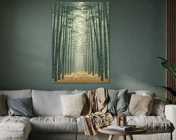 Bamboo Forest Illustration by Markus Gann