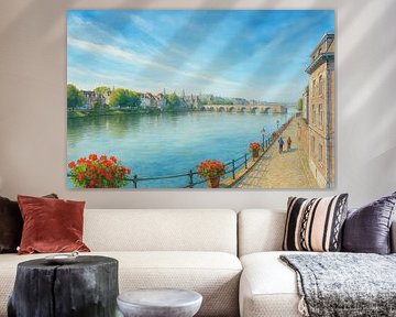 Maastricht st. Servaas bridge by Bert Quaedvlieg