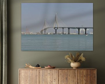 Unieke verkeersbrug - Puente de la Pepa in Cádiz van Silva Wischeropp