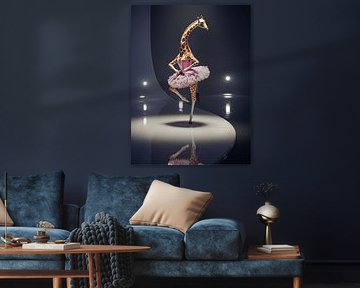 Ballerine girafe sur coretan tangan