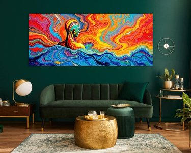 Example of the artwork in a room