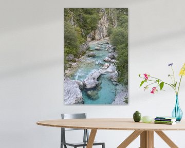 Soca kloof Bovec Slovenië van Sander Groenendijk