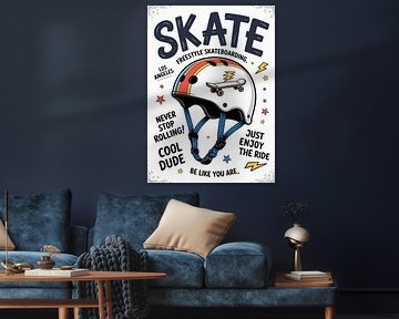 Skateboard Helmet by Vicky Hanggara
