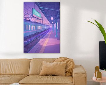 Anime Scenery Train Japan sur Ruzerin