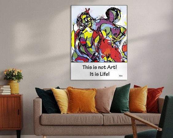 Example of the artwork in a room