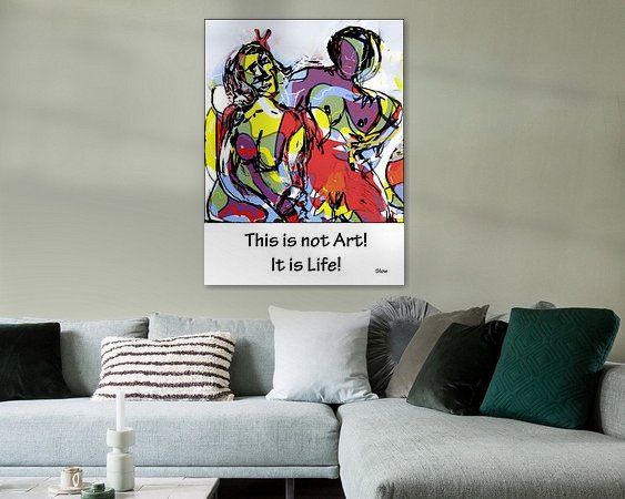 Example of the artwork in a room