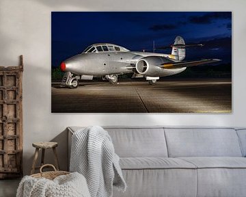Avion d'entraînement Gloster Meteor T.Mk.7 de la Royal Air Force.