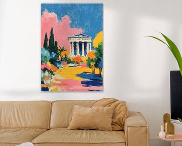 Temple grec de style Matisse sur Niklas Maximilian