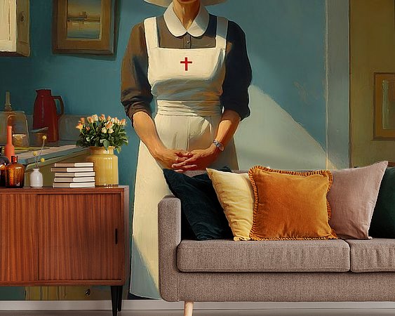 Example of the artwork in a room