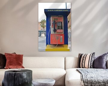 Andalusian telephone box in Chiclana de la Frontiera by Silva Wischeropp