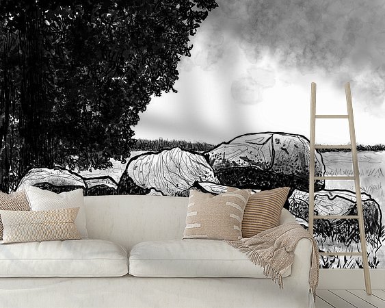 Example of the artwork in a room