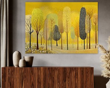 Gelber Wald | Lebendige, blühende Natur