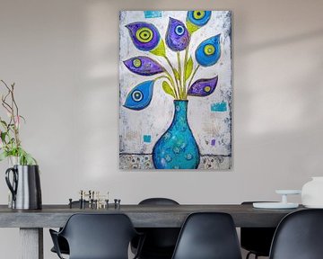Blaue Vase