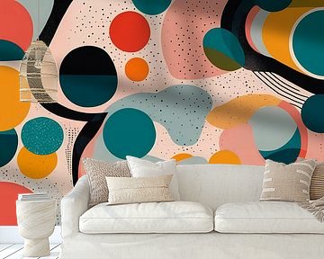 Retro Kleurrijk Abstract