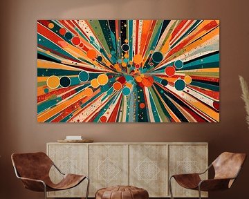 Colorful Retro Burst by Georgia Chagas