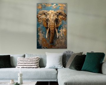 The Blue Elephant by Wandpracht