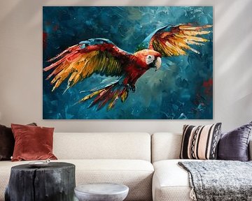 Flying Macaw by Wandpracht