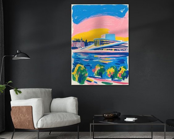 Example of the artwork in a room