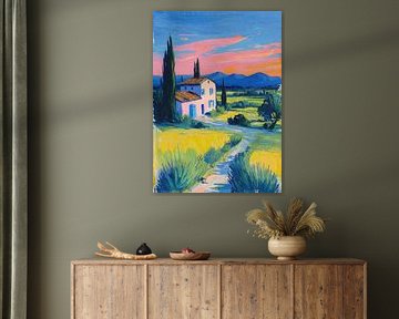 Provence Landschaft Matisse Stil von Niklas Maximilian