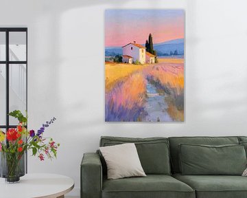 Provence Haus Lavendel Impressionismus von Niklas Maximilian