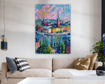 Stockholm zomer Matisse stijl van Niklas Maximilian
