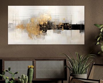 ABSTRAKTE KUNST Goldenes Momentum 