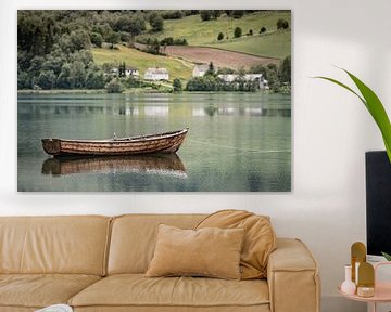 Bateau à rames sur le lac