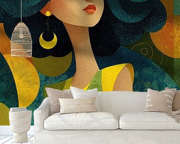 Woman with Green Hair by Art Whims