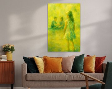 Abstract sun game - children playing in light and colour by Kleurenrijk