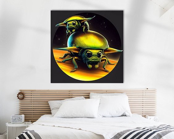 Example of the artwork in a room