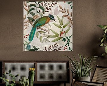 Herbst Impression Mit Vogel von Andrea Haase