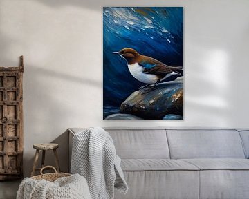 Weißkehl-Wasseramsel