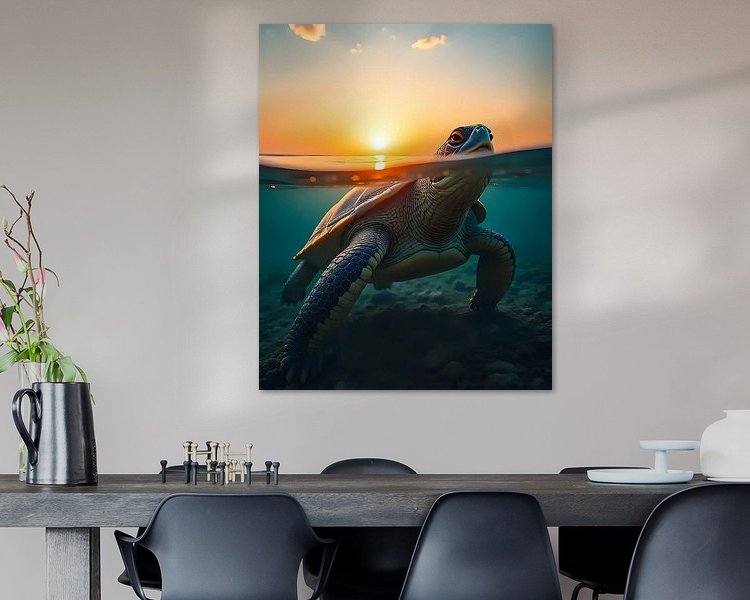 Example of the artwork in a room