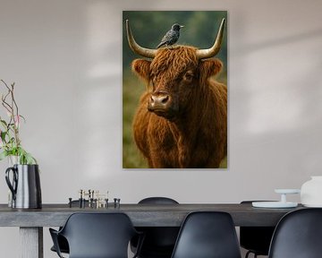 Scottie met Spreeuw van Moonheart Artworks