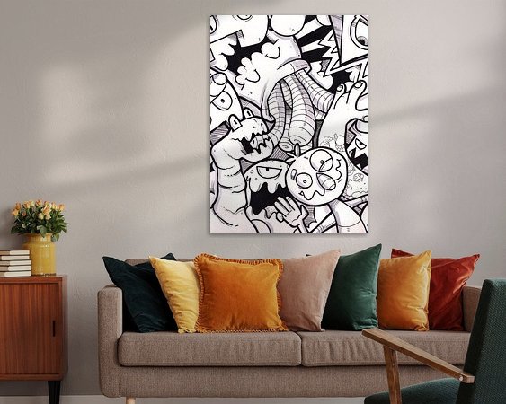 Example of the artwork in a room