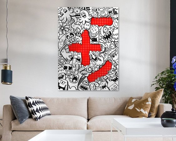 Example of the artwork in a room