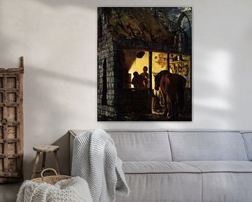 Eine Schmiedewerkstatt - Joseph Wright aus Derby