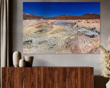 The mud volcanoes and fumaroles of the Altiplano in Bolivia by Roland Brack